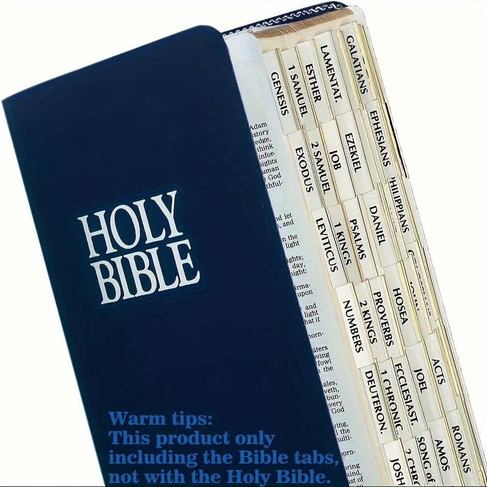 Bible Tabs,Bible Sticky Tabs for Old and New Testament,Bible Book Tabs,Bible Labels Tabs,Bible Tabs,Sticky Tabs.(Golden Edged)