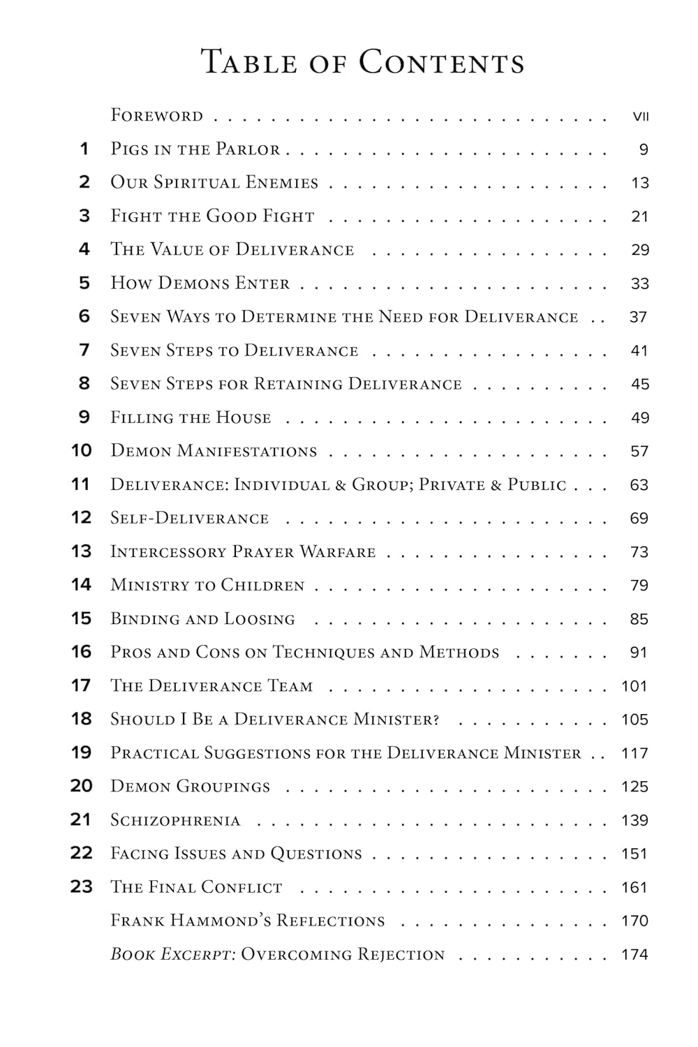 Pigs in the Parlor: a Practical Guide to Deliverance