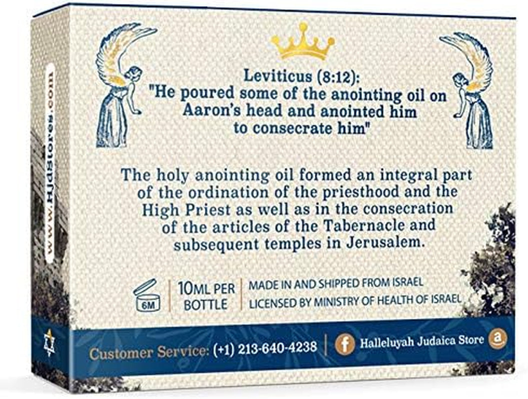 Anointing Oil from Israel - Set of 3 | from Jerusalem - Rose of Sharon, Myrrh and Frankincense, Spikenard Biblical Oils | Total Amount 1Oz Anointing Oil Made in Israel by