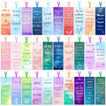 120Pcs Christian Bookmarks with Scripture Religious Gifts Supplies for Men Women