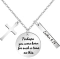 Bible Verse Cross Pendant 𝐂𝐡𝐫𝐢𝐬𝐭𝐢𝐚𝐧 𝐍𝐞𝐜𝐤𝐥𝐚𝐜𝐞𝐬 Prayer Charm Faith Religious Birthday Christmas Jewelry for 𝐖𝐨𝐦𝐞𝐧