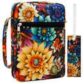Bible Cover for Women with Flowers Printing, Bible Case,Bible Bag, Study Bible Case,Covers for Bible,Bible Boooks Covers