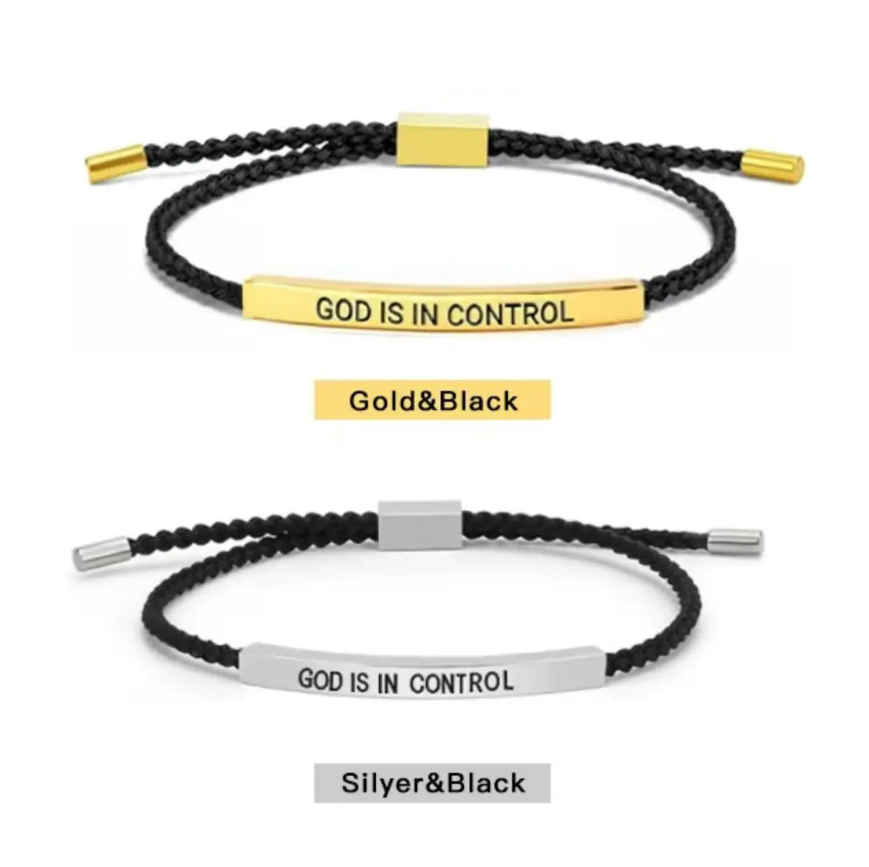 Inspire Bracelet GOD IS in Controlelegant Design with Unique Patterns Andletters