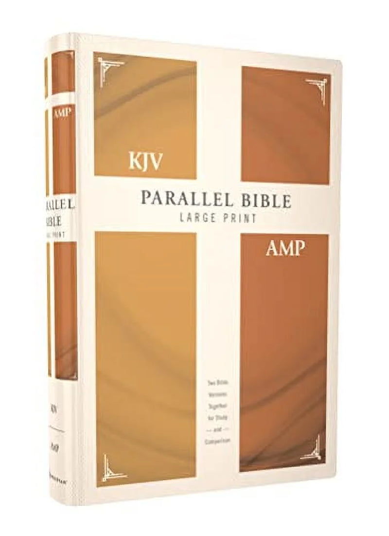 KJV, Amplified, Parallel Bible, Large Print, Hardcover, Red Letter Edition: Two Bible Versions Together for Study and Co, (Hardcover)