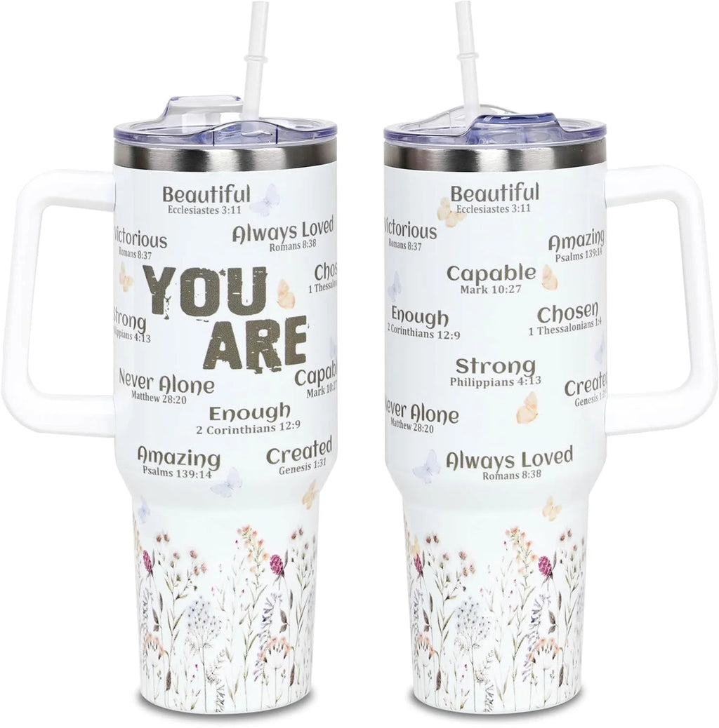Christian Gifts for Women Faith, Birthday, Mothers Day Gifts for Women, Inspirational, Religious,Catholic Gifts for Mom, Wife, Women Friend, Sister, Grandma- 40Oz Tumbler Travel Cup