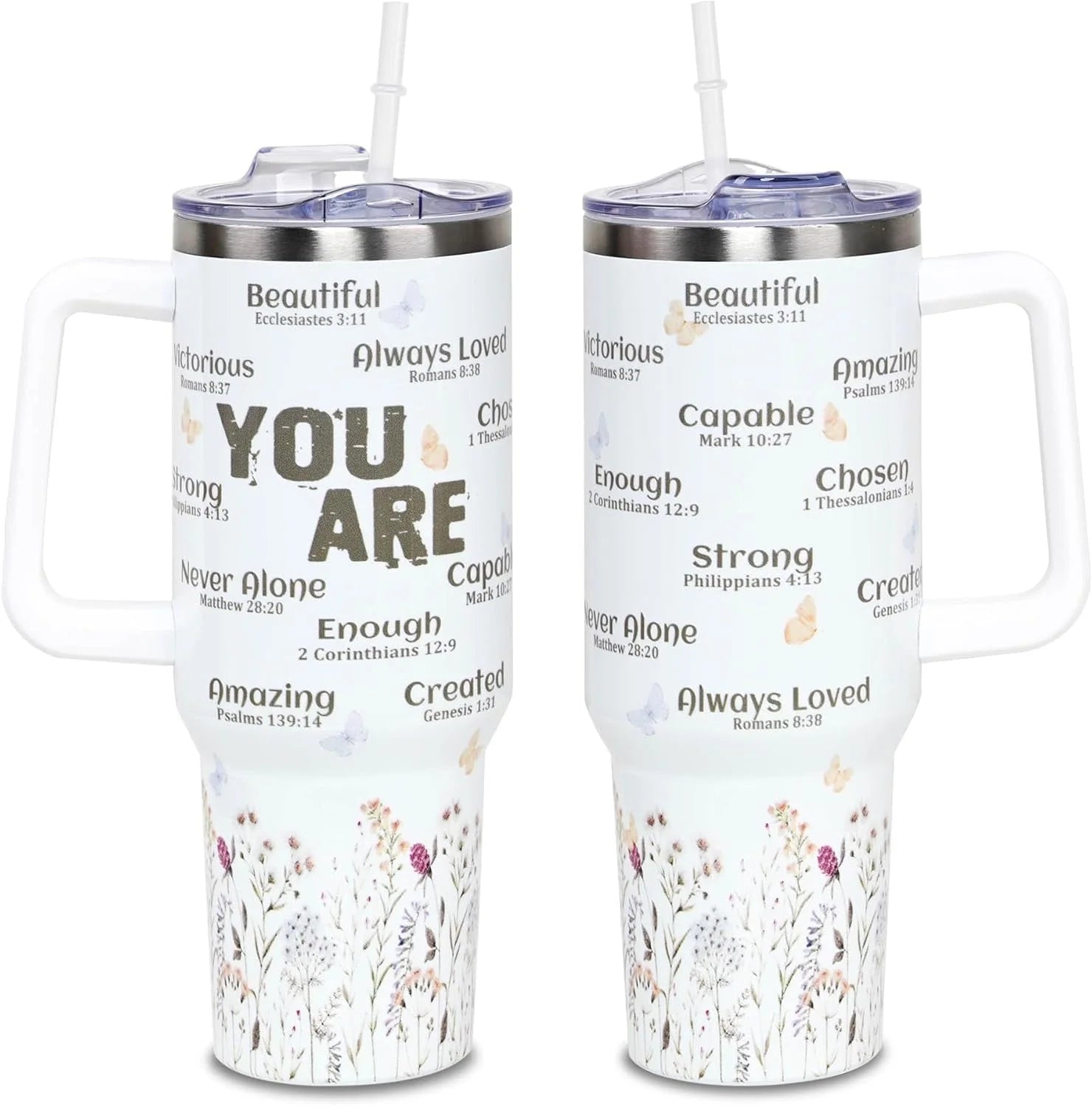Christian Gifts for Women Faith, Birthday, Mothers Day Gifts for Women, Inspirational, Religious,Catholic Gifts for Mom, Wife, Women Friend, Sister, Grandma- 40Oz Tumbler Travel Cup