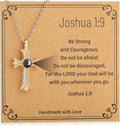 Cross Necklace for Women Girls, Bible Verse Cross Pendant Chain Christian Religious Jewelry Gift