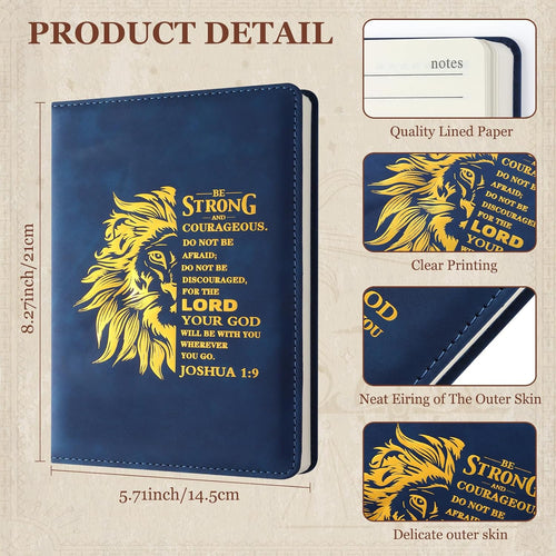 3 Pieces Christian Gifts for Men Christmas Gifts for Dad Bible Verse Inspirational Notebook Bible Verse Ballpoint Pen Trust in the Lord Bookmark for Men Office School Study Supplie