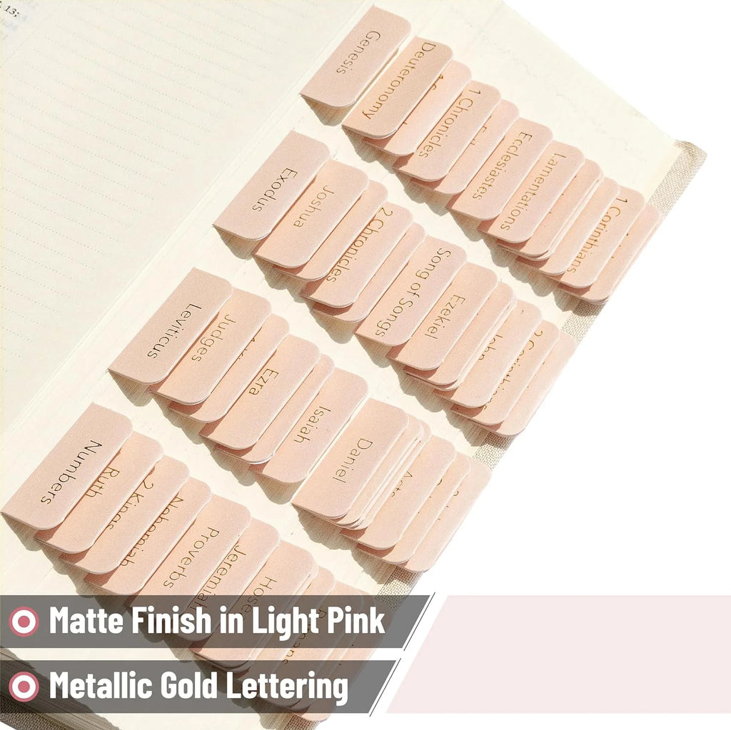 - Bible Tabs, 75 Tabs, Metallic Gold Lettering