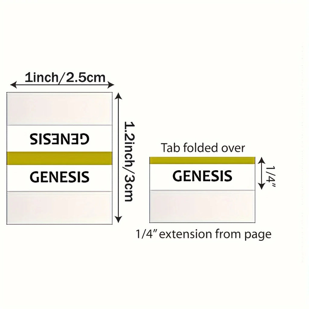 Bible Tabs,Bible Sticky Tabs for Old and New Testament,Bible Book Tabs,Bible Labels Tabs,Bible Tabs,Sticky Tabs.(Golden Edged)