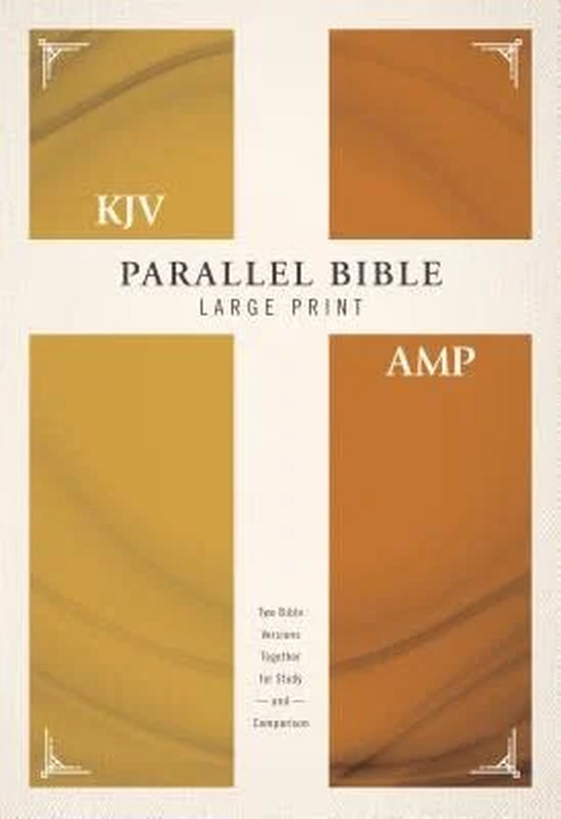 KJV, Amplified, Parallel Bible, Large Print, Hardcover, Red Letter Edition: Two Bible Versions Together for Study and Co, (Hardcover)