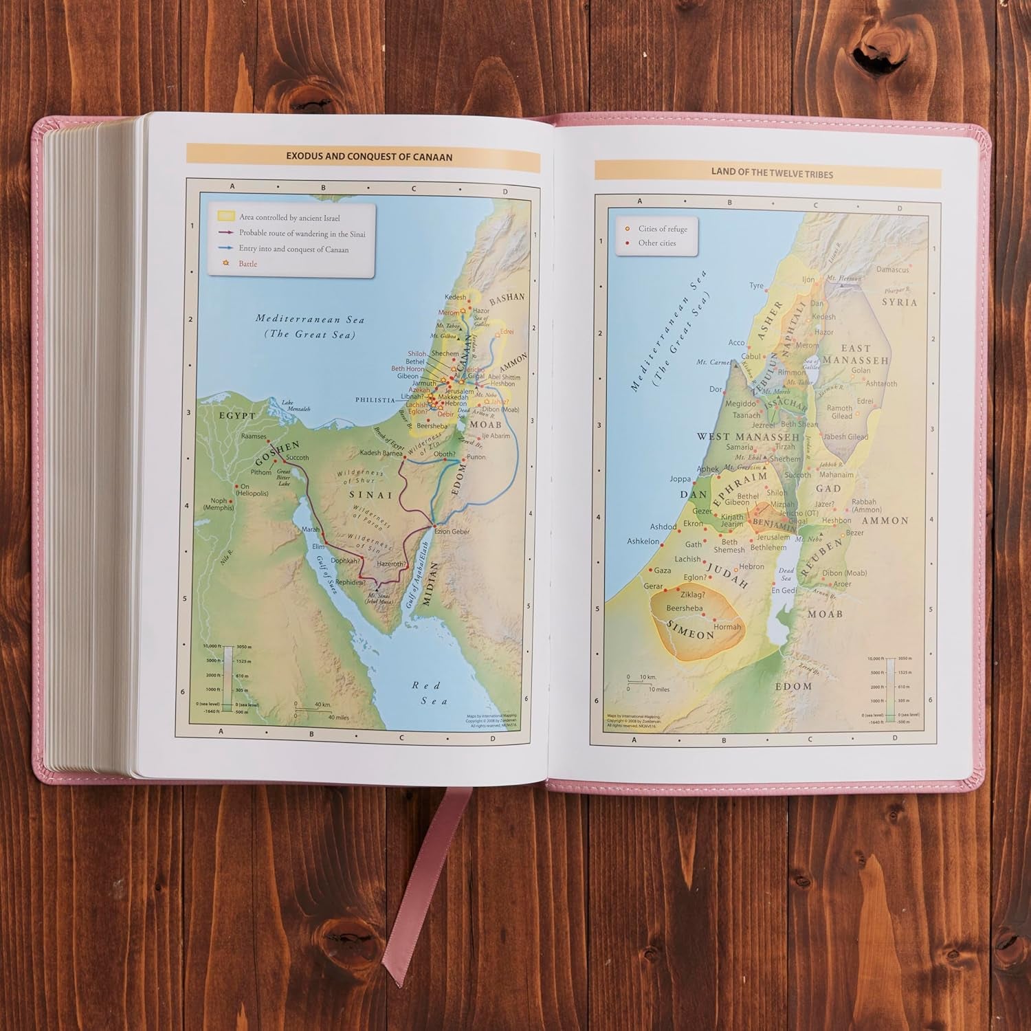 KJV Holy Bible: Large Print with 53,000 Center-Column Cross References, Pink Leathersoft, Red Letter, Comfort Print: King James Version