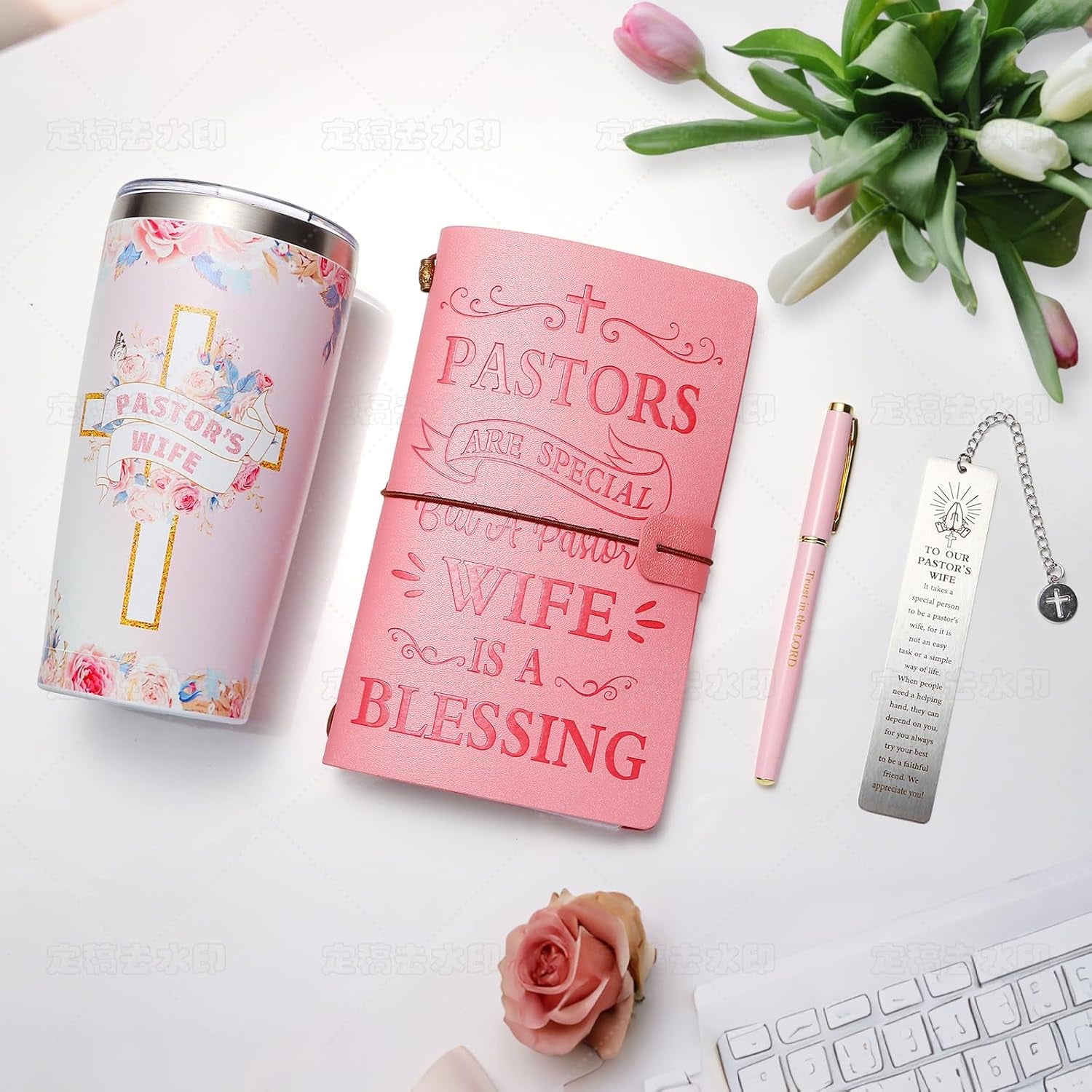 Pastor Wife Appreciation Gifts for Women Christian Gifts Unique Pastor Gift for Pastor'S Wife Including Journal Tumbler Socks Makeup Bag Pen Card for Birthday Christmas