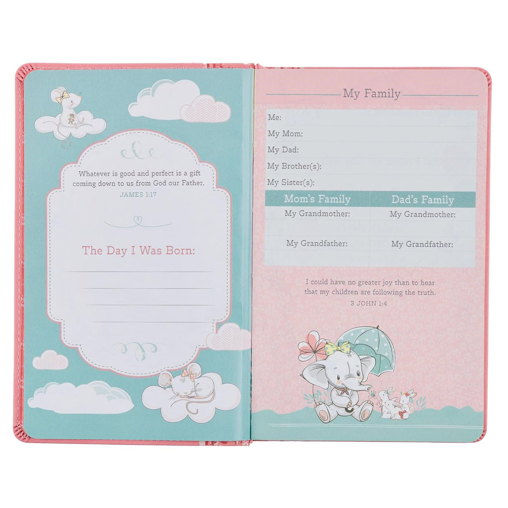 NLT Keepsake Holy Bible for Baby Girls Baptism Easter, New Living Translation, Pink (NLT Baby Keepsake Editions)