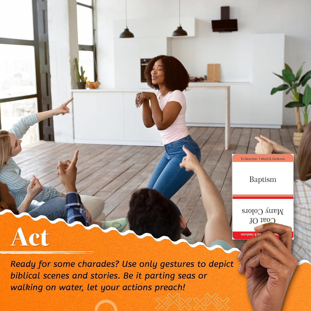 Get Churched | the Christian Party Game| Christian Gifts & Cards | Bible Trivia Game | Charades Games | Family & Youth Groups | Bible Quiz (Sing, Act/Charades, Explain)