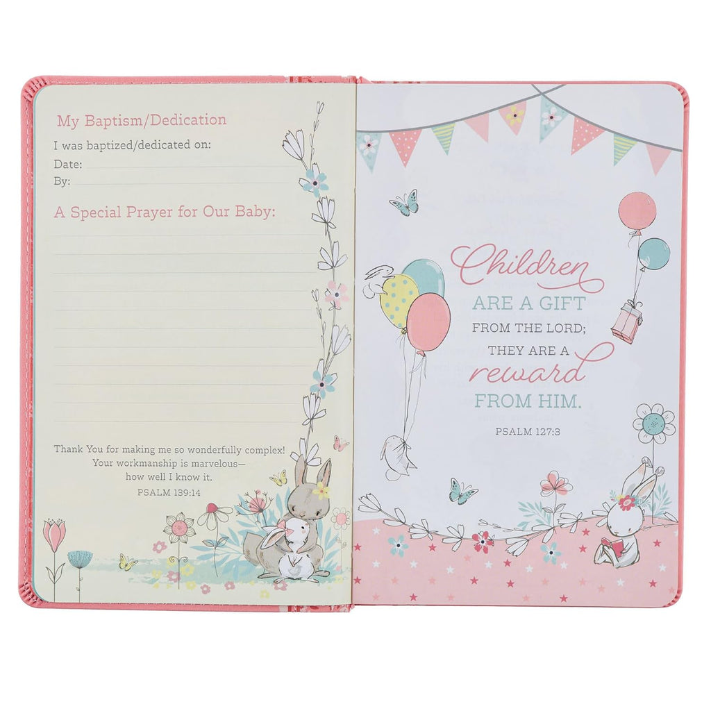 NLT Keepsake Holy Bible for Baby Girls Baptism Easter, New Living Translation, Pink (NLT Baby Keepsake Editions)