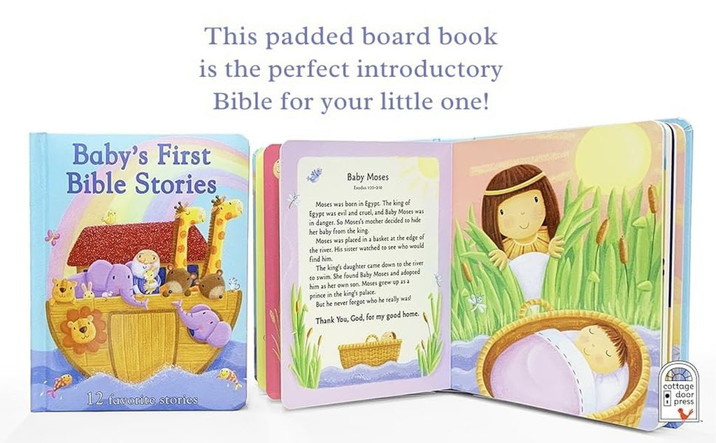 Baby'S First Bible Stories Padded Board Book - Gift for Easter, Christmas, Communions, Newborns, Birthdays, Beginner Bible