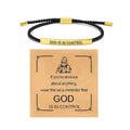 Inspire Bracelet GOD IS in Controlelegant Design with Unique Patterns Andletters