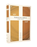 KJV, Amplified, Parallel Bible, Large Print, Hardcover, Red Letter Edition: Two Bible Versions Together for Study and Co, (Hardcover)