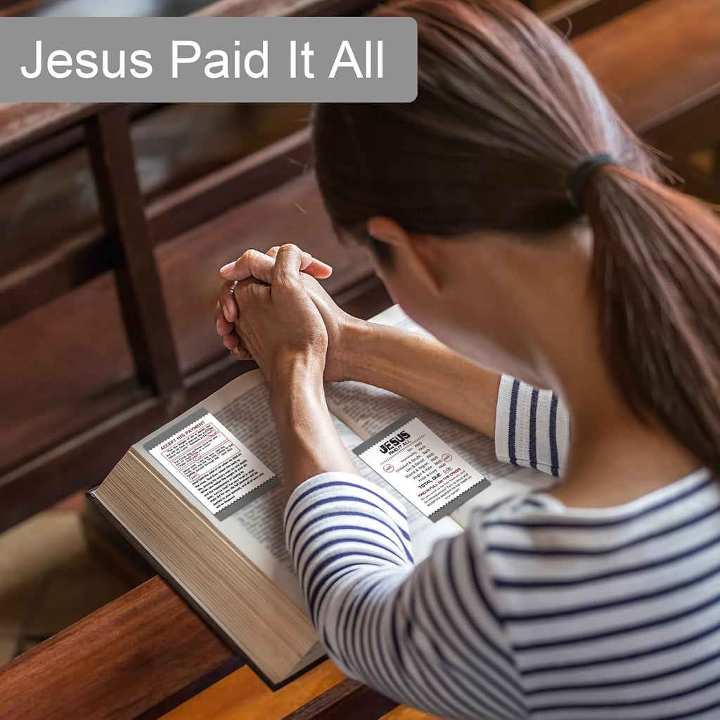 200 Pcs Gospel Tract Card Salvation Cards Pocket Holy Postcard Prayer Postcards