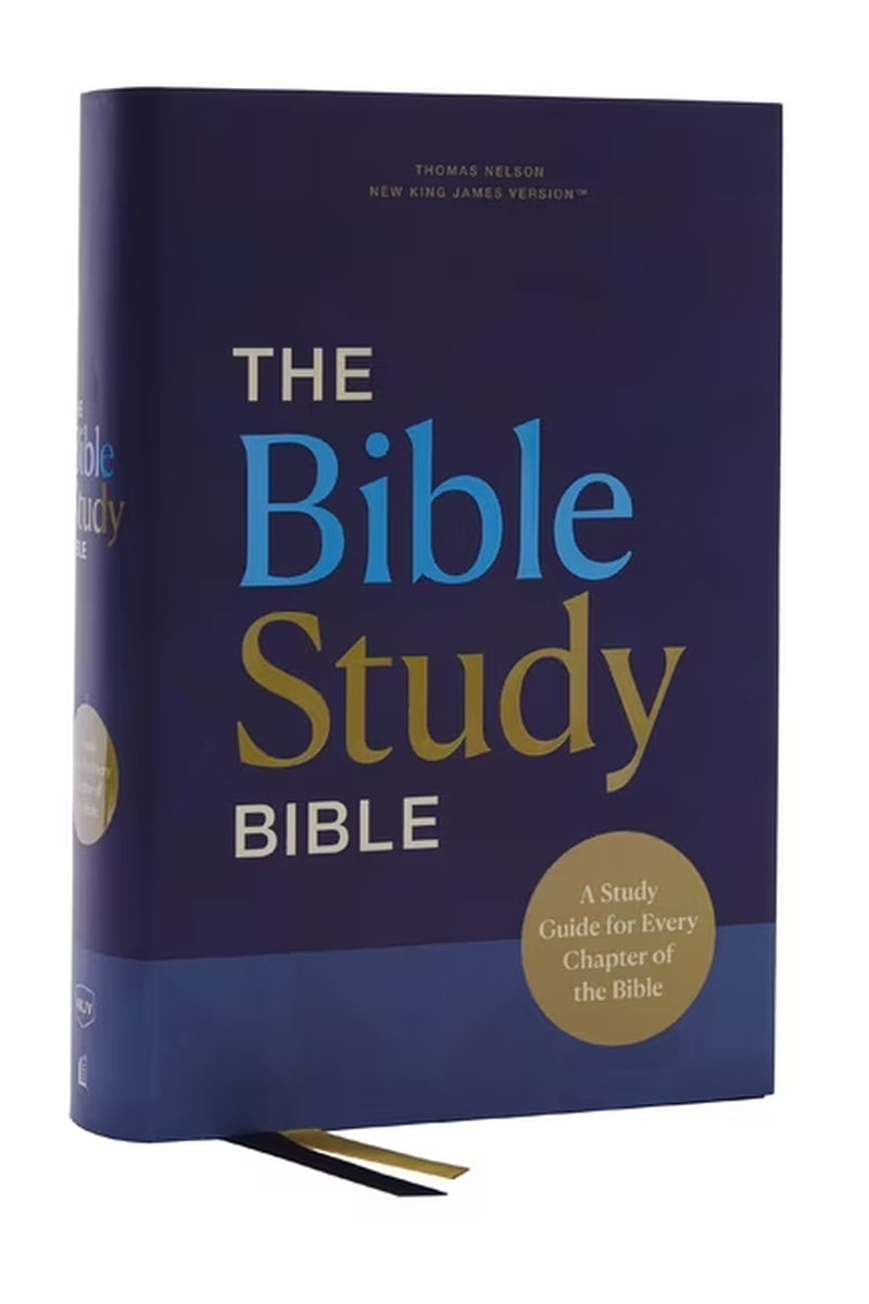 Nkjv, the Bible Study Bible, Hardcover, Comfort Print: a Study Guide for Every Chapter of the Bible, (Hardcover)
