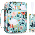 Bible Cover, Bible Cover Women'S Bible Bag with Bookmarks Portable Bible Carrying Case for Girls as a Catholic Christian Gift, L