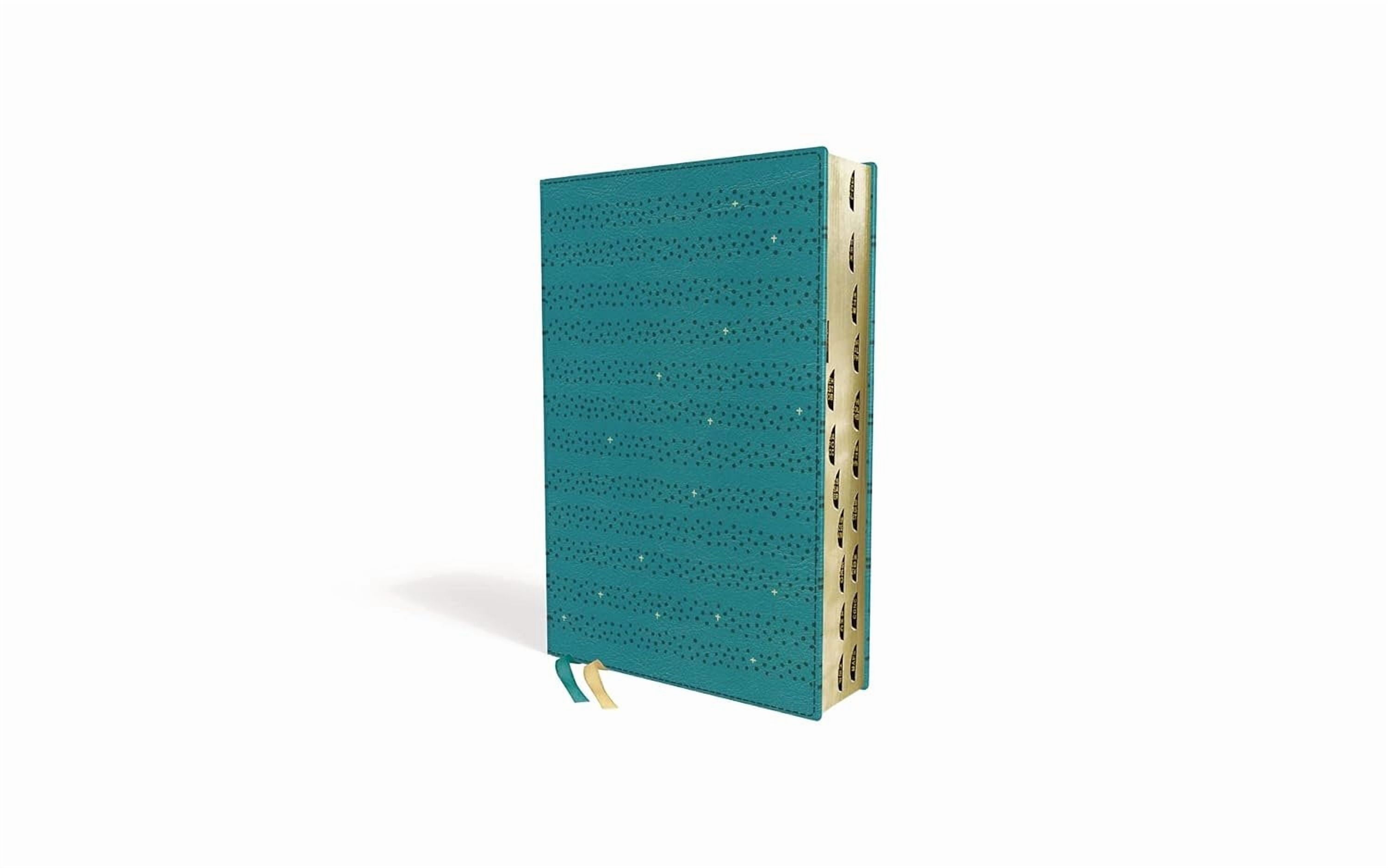 Niv, Quest Study Bible, Personal Size, Leathersoft, Teal, Thumb Indexed, Comfort Print: the Only Q and a Study Bible, (Hardcover)