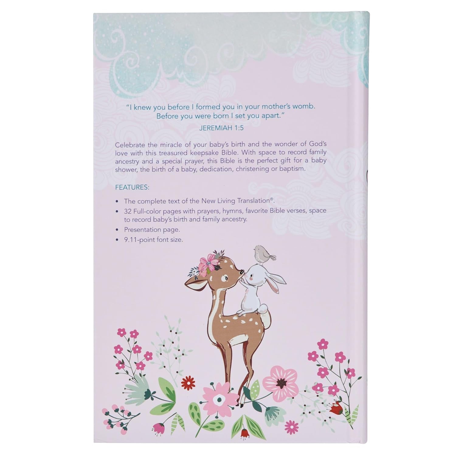 NLT Keepsake Holy Bible for Baby Girls Baptism Easter, New Living Translation, Blush Pink (NLT Baby Keepsake Editions)