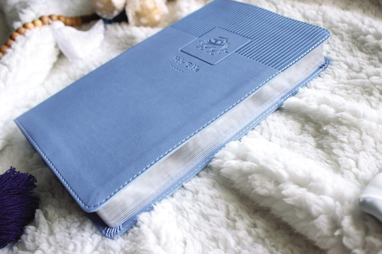 NIV, Baby Gift Bible, Holy Bible, Leathersoft, Blue, Red Letter, Comfort Print: Keepsake Edition