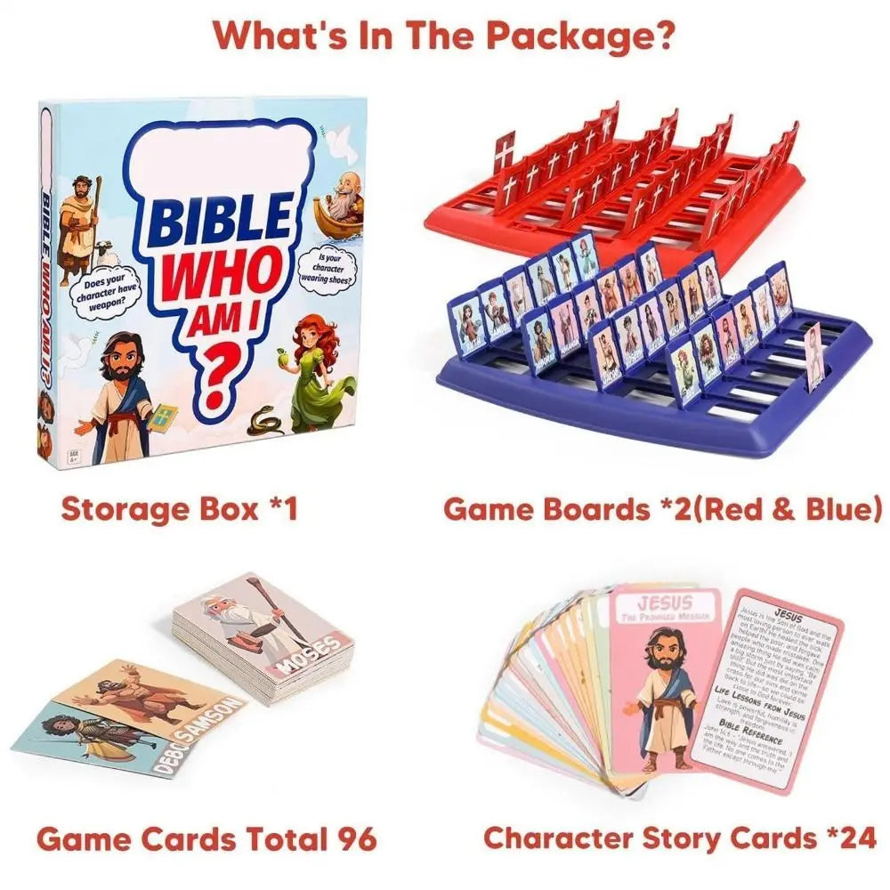New Portable Guess Bible Who I Am Board Games Bible Study Party Toys 2 Player Guess Bible Play Bible Knowledge Guess Bible Toys