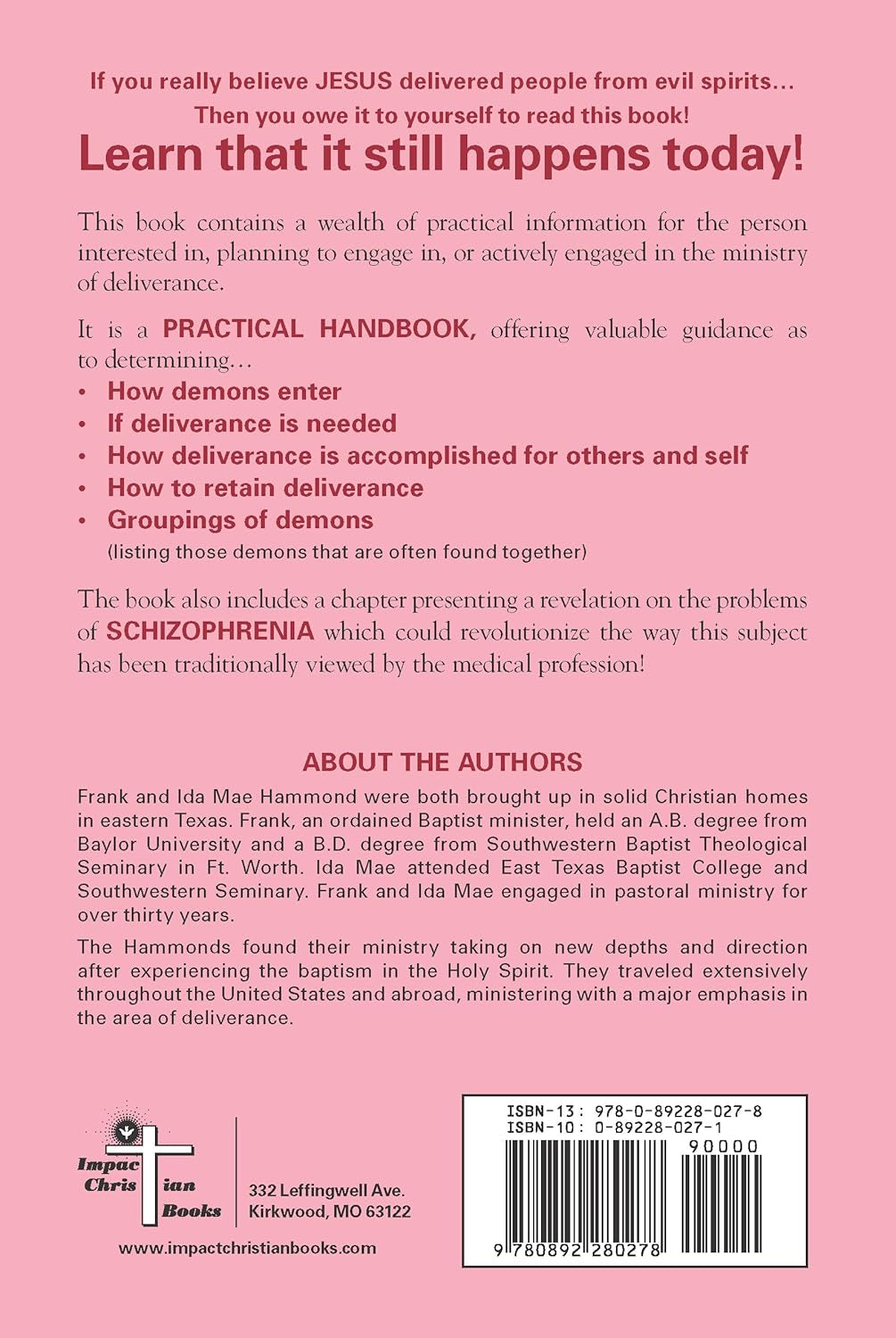 Pigs in the Parlor: a Practical Guide to Deliverance