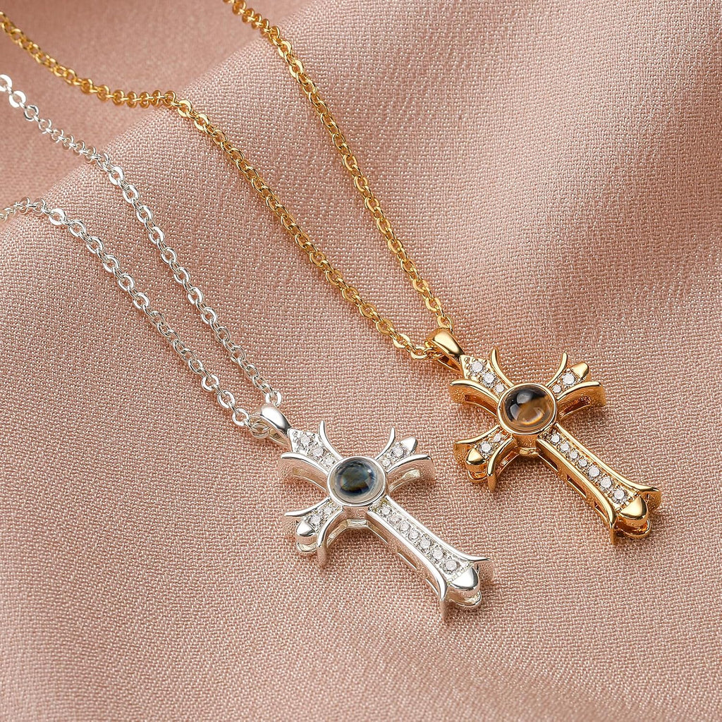 Cross Necklace for Women Girls, Bible Verse Cross Pendant Chain Christian Religious Jewelry Gift