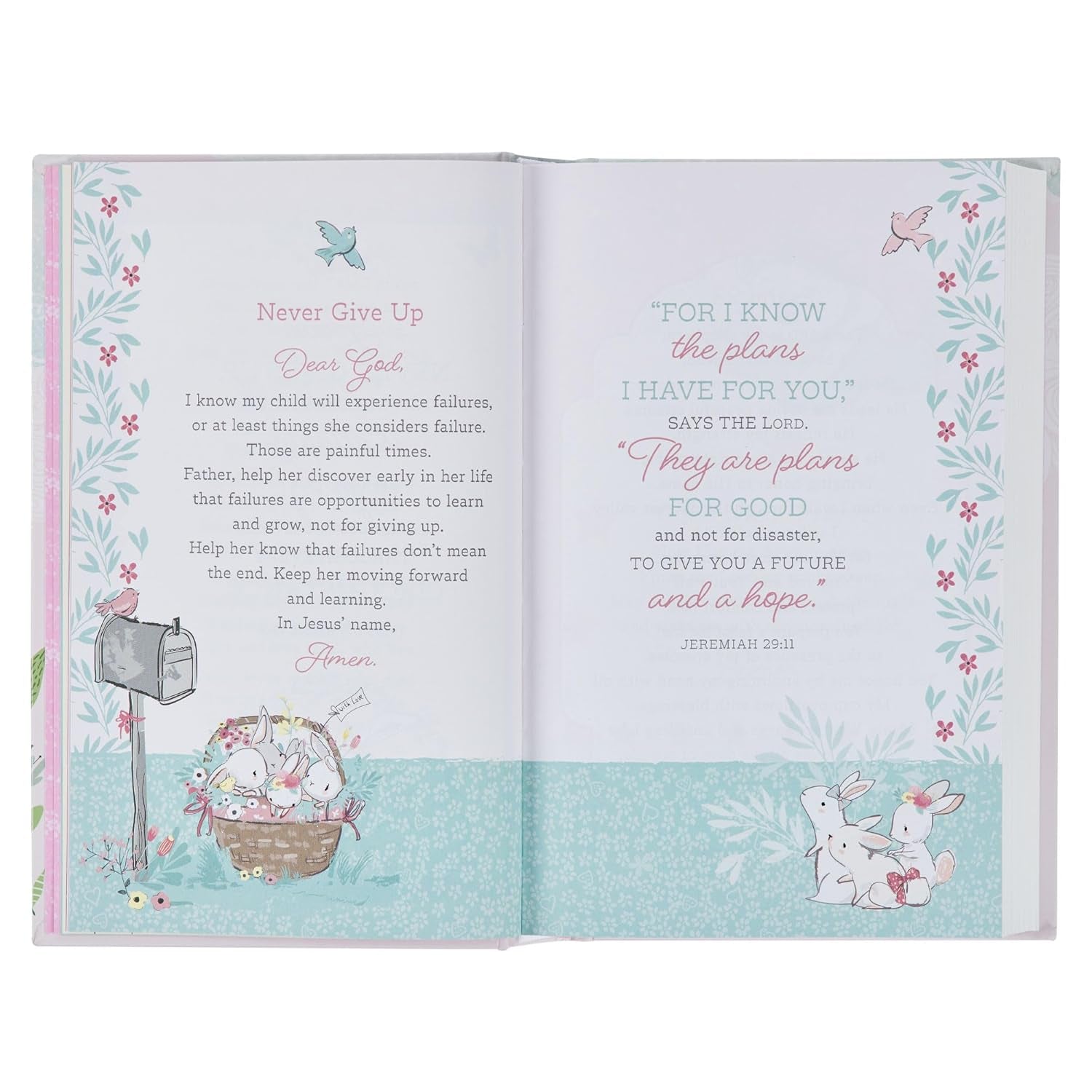 NLT Keepsake Holy Bible for Baby Girls Baptism Easter, New Living Translation, Blush Pink (NLT Baby Keepsake Editions)