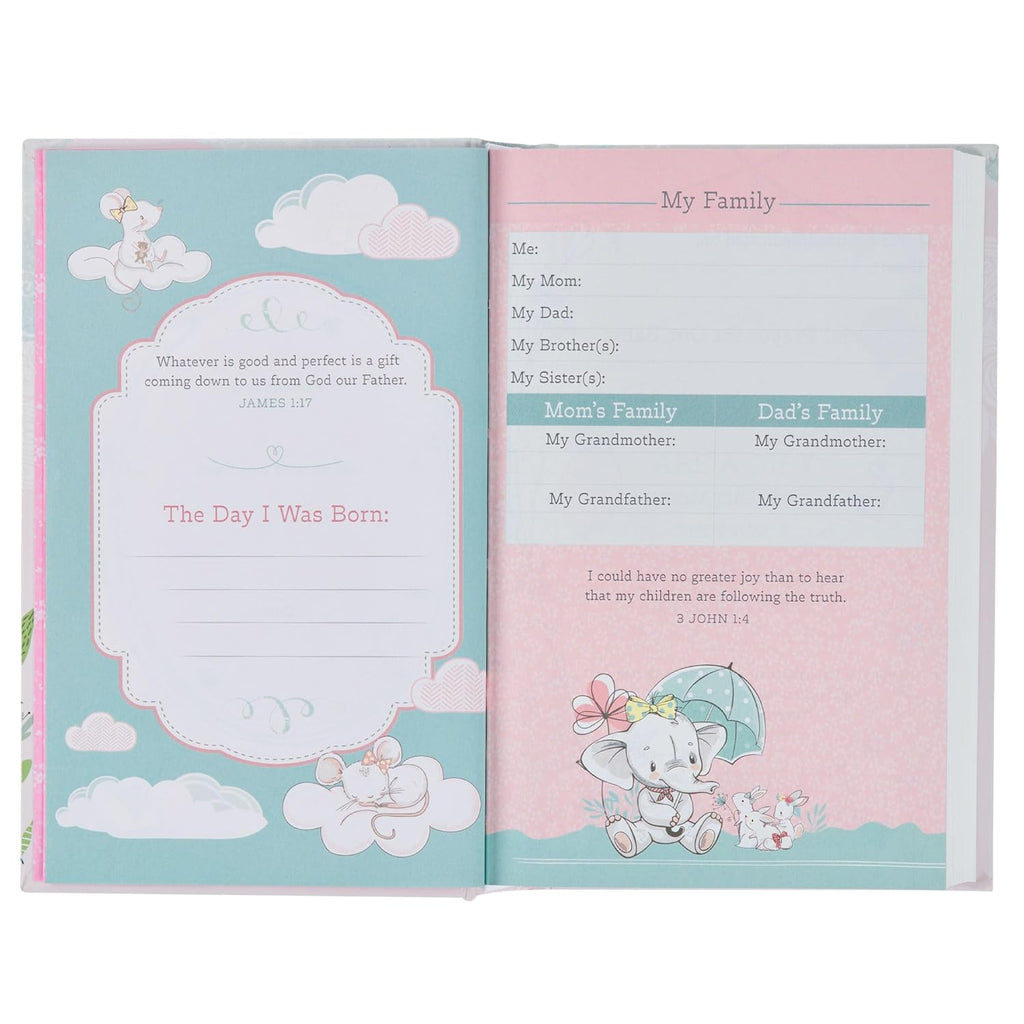 NLT Keepsake Holy Bible for Baby Girls Baptism Easter, New Living Translation, Blush Pink (NLT Baby Keepsake Editions)