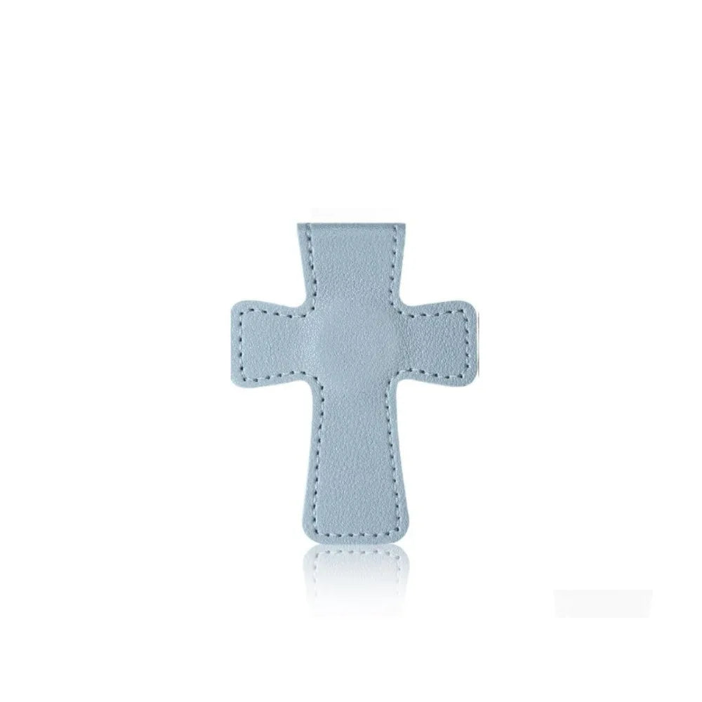New Leather Bible Magnetic Bookmark Cross Gift Page Markers Double-Sided Page Clips Reading Supplies