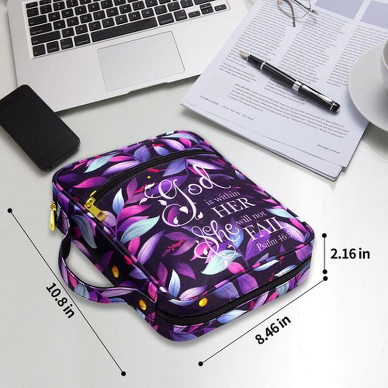 Bible Cover for Women, Bible Holder, Bible Cover Carrier Carrying Organizer B...