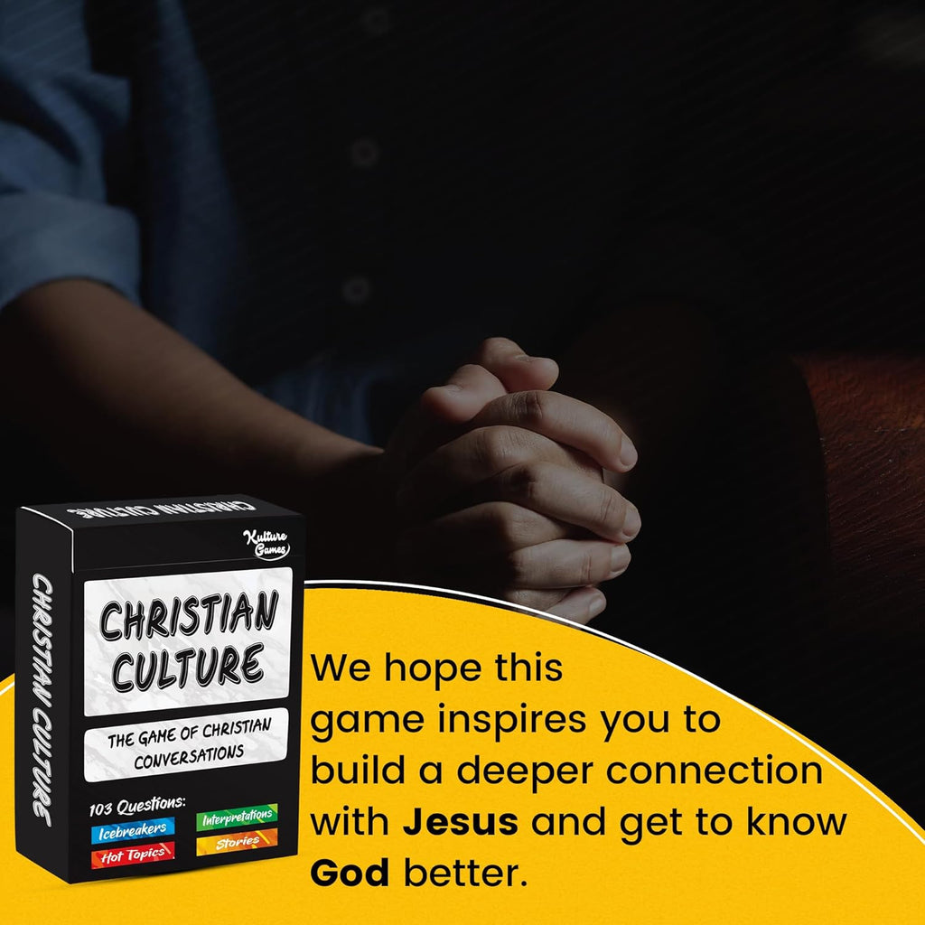 Christian Culture - the Game of Conversations - Fun & Thought Provoking Starters about God, Christianity & Life - Cards for Bible Study or Youth Groups