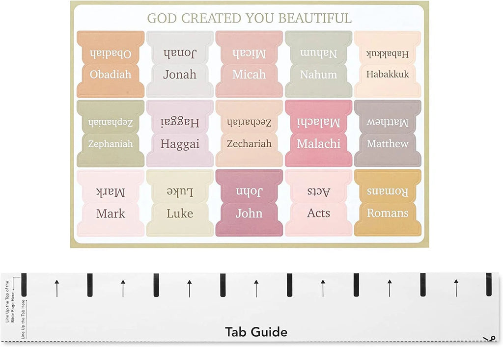 75 Pieces Bible Tabs, Laminated Bible Tabs for Women, Gold Foil Bible Tabs for Study Bible Easy to Read Apply Tab Dividers Book Index Tabs for Bible, Scripture Journaling Accessories, Bible