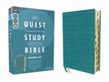 Niv, Quest Study Bible, Personal Size, Leathersoft, Teal, Thumb Indexed, Comfort Print: the Only Q and a Study Bible, (Hardcover)