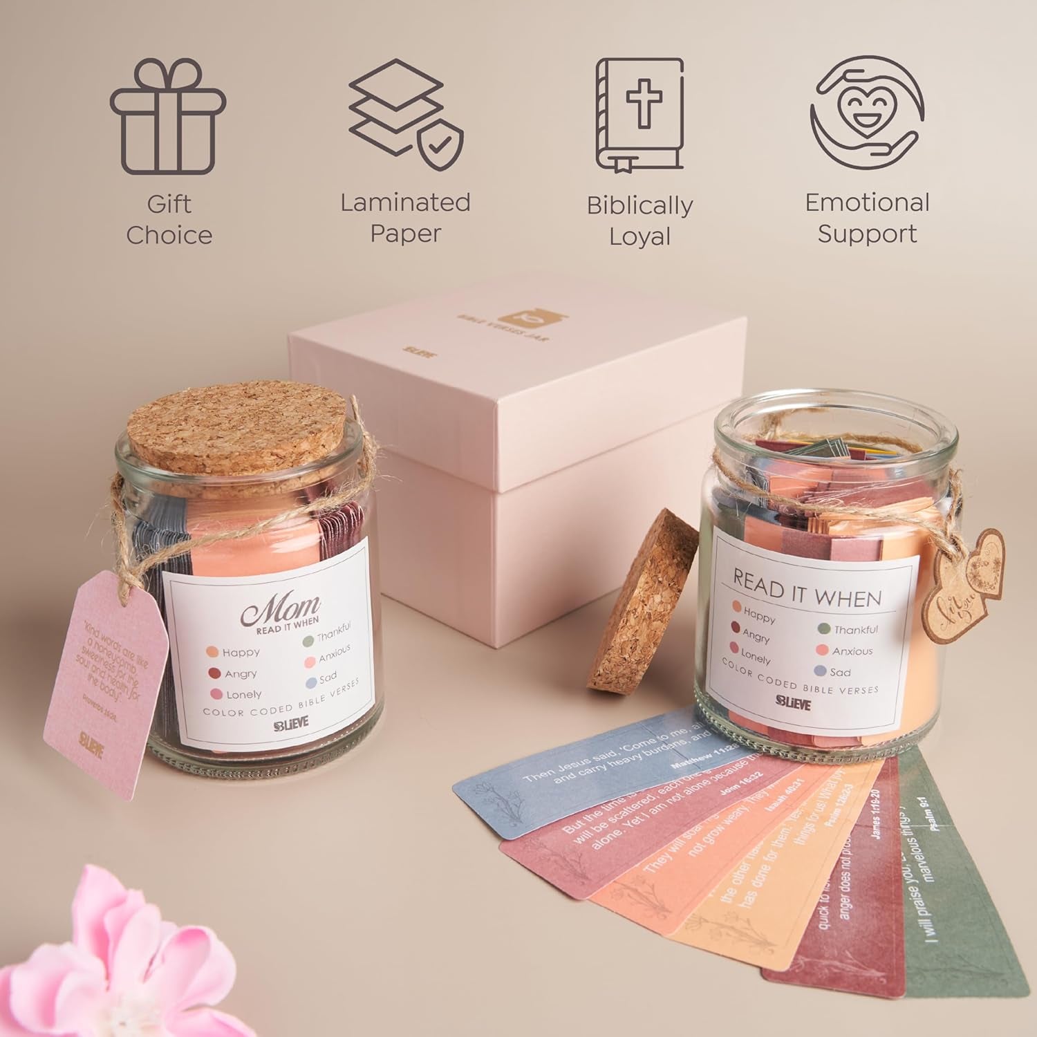 - Read Me When Bible Verses Jar for Daily Encouragement - Easter Basket Stuffers, Birthday Gifts for Women, Inspirational Christian Gifts, Christian Easter Gift for Daughter & Son (Women)