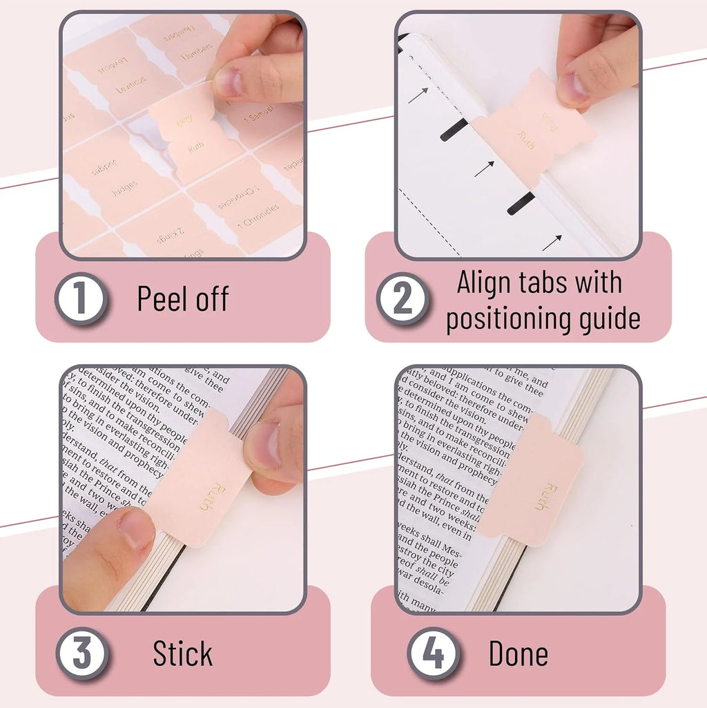 - Bible Tabs, 75 Tabs, Metallic Gold Lettering