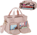 Teamoy Bible Tote Bag for Women, Cover Carrying Case Church Pink