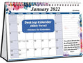 Standing Desk Calendar 2021-2022 - (Bible Calendar), Use Bible Verse Calendar from July 2021 to December 2022, Inspirational Desk Calendar 2022, Floral Designs, Christian Calendar 2021-2022