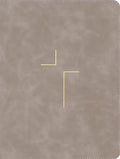 The Jesus Bible, ESV Edition, Leathersoft, Stone, (Hardcover)