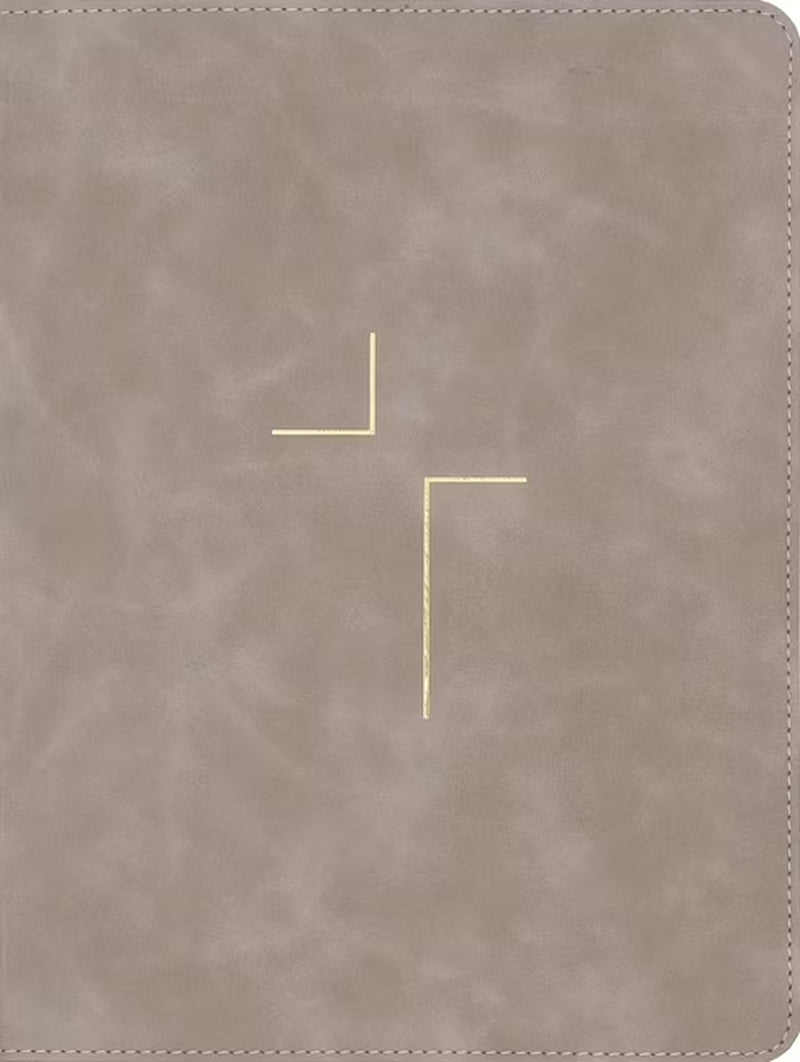 The Jesus Bible, ESV Edition, Leathersoft, Stone, (Hardcover)