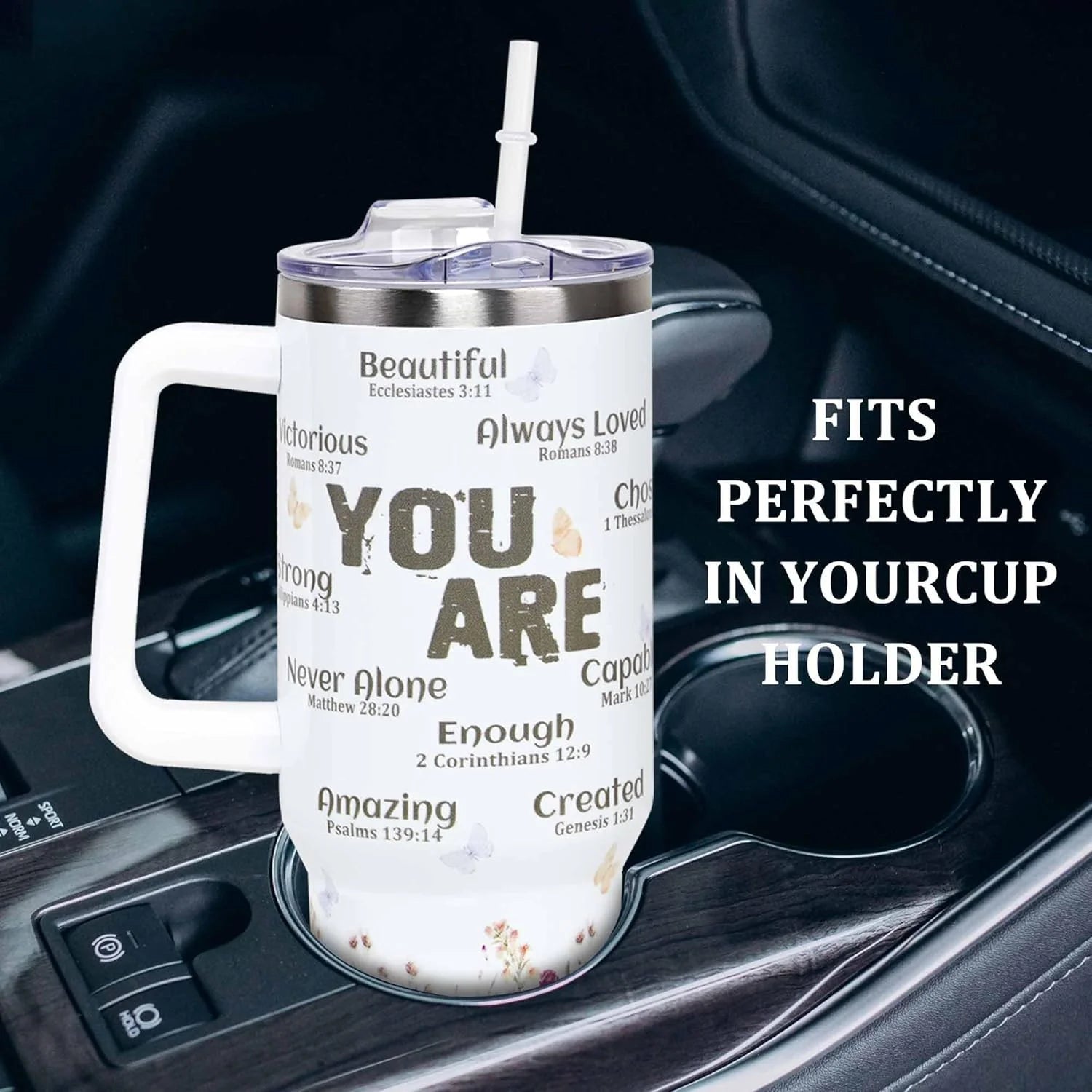 Christian Gifts for Women Faith, Birthday, Mothers Day Gifts for Women, Inspirational, Religious,Catholic Gifts for Mom, Wife, Women Friend, Sister, Grandma- 40Oz Tumbler Travel Cup