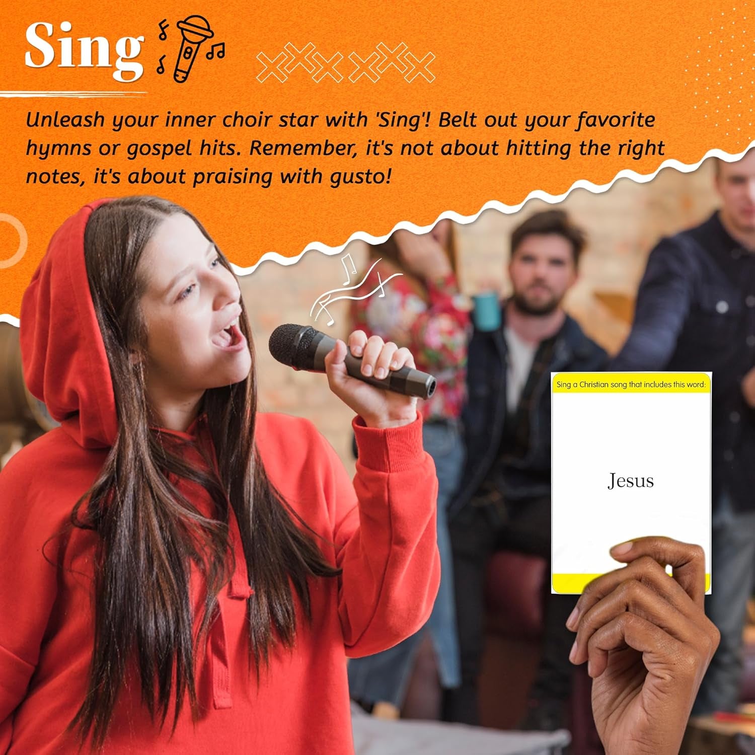 Get Churched | the Christian Party Game| Christian Gifts & Cards | Bible Trivia Game | Charades Games | Family & Youth Groups | Bible Quiz (Sing, Act/Charades, Explain)