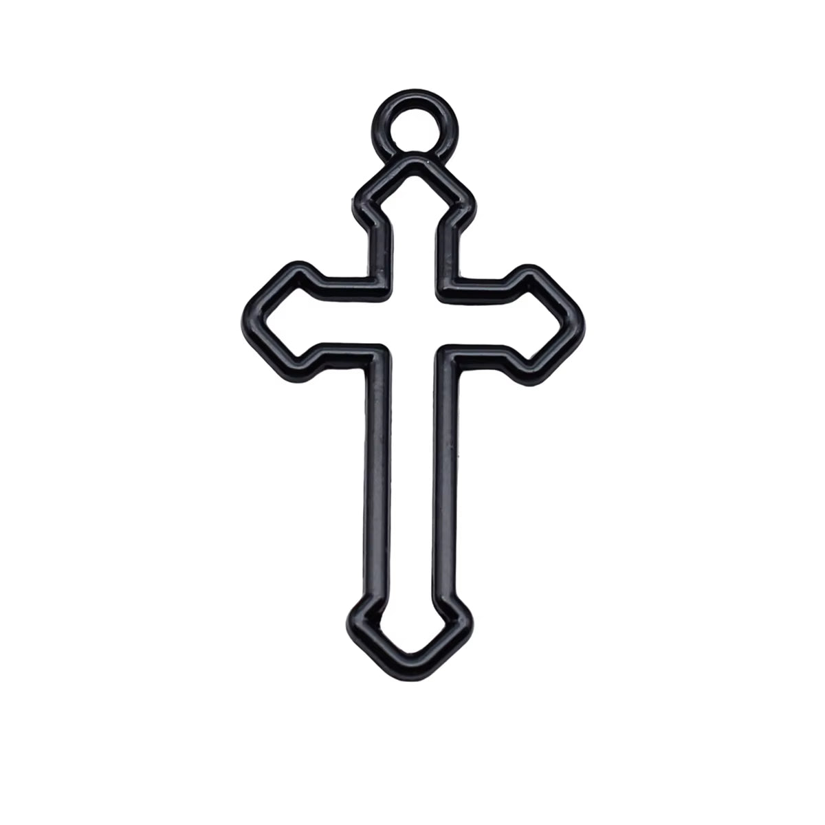 10Pcs 38X22Mm 3 Colors Hollow Cross Pendant Hollow Cross Charm Cross Pendants